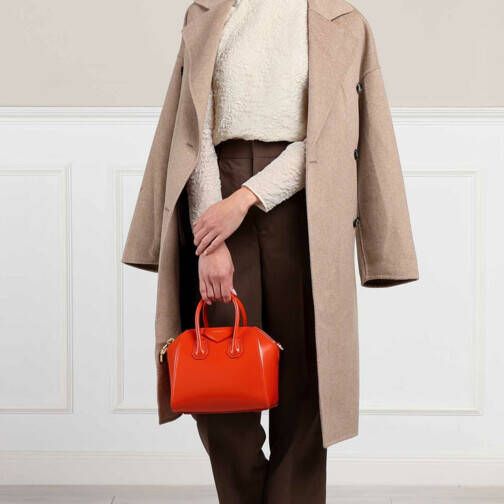 Givenchy Mini Antigona Crossbody Tas Orange Dames