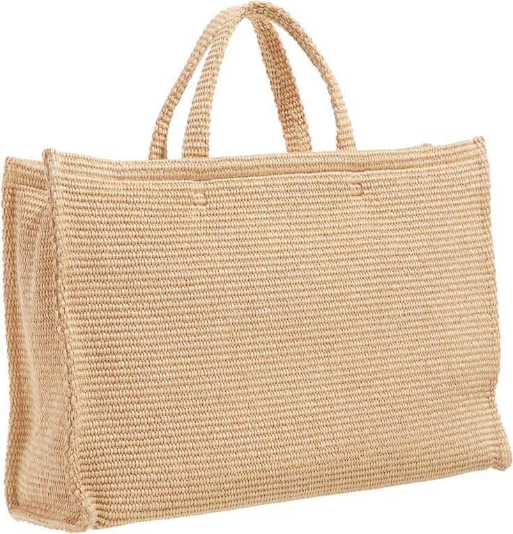 Givenchy Totes Large G Tote Shopping Raffia in beige
