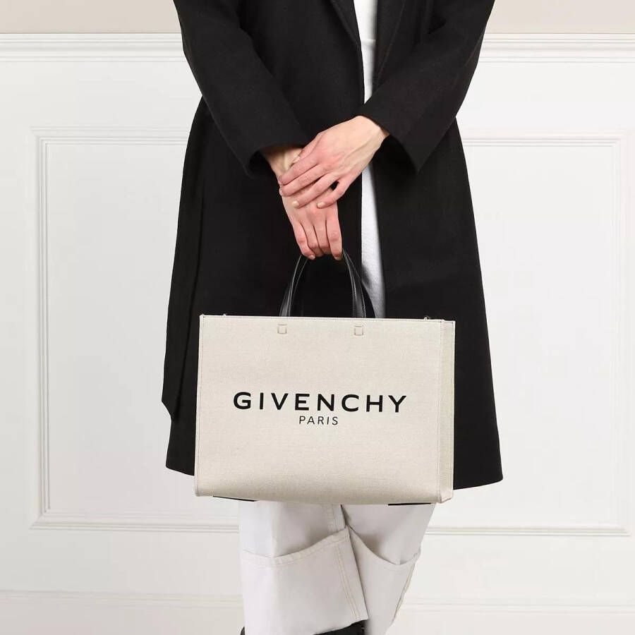 Givenchy Witte Tote Tas met Handtekening Print White Dames