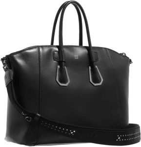 Givenchy Totes Small Antigona Sport Bag with Metallic Details in black