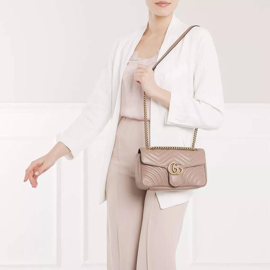 Gucci Crossbody bags GG Marmont Matelassé Shoulder Bag in beige