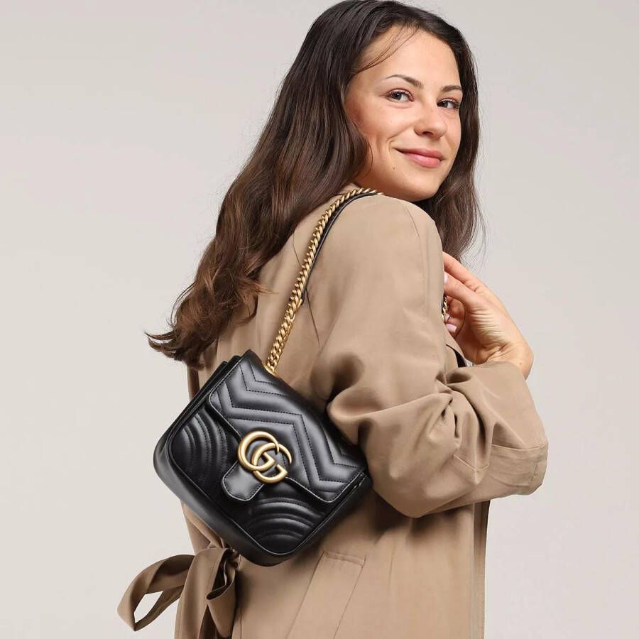 Gucci Crossbody bags GG Marmont Mini Shopper in zwart