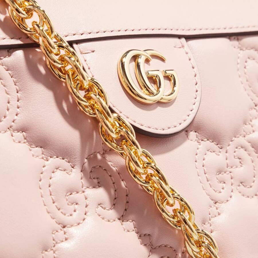 Gucci Crossbody bags GG Matelassé Small Bag in poeder roze