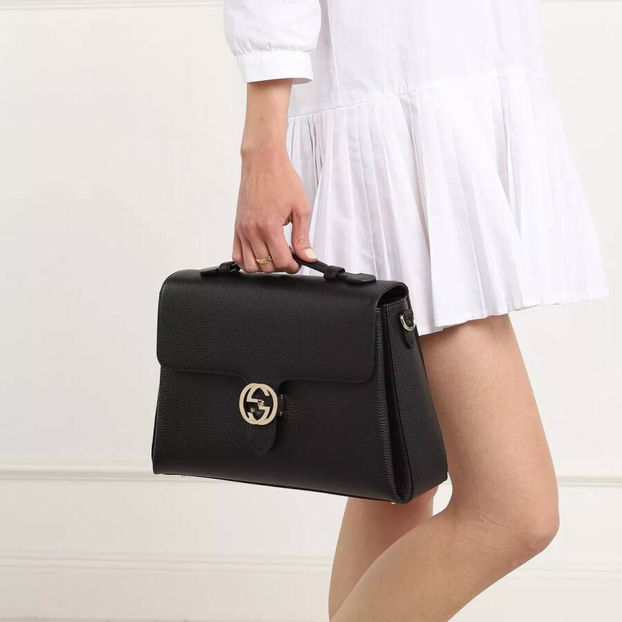 Gucci Crossbody bags Gg Shoulder Leather Bag in zwart