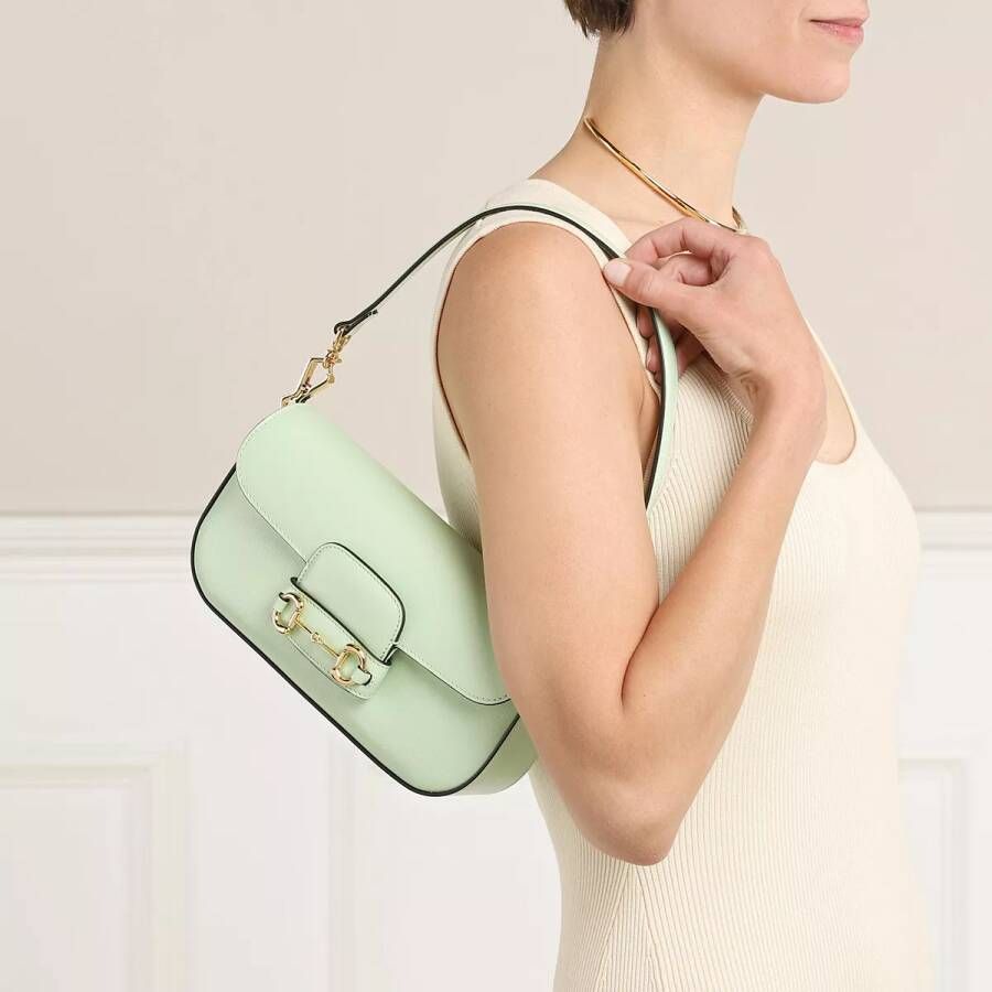 Gucci Crossbody bags Horsebit 1955 Small Shoulder Bag in groen