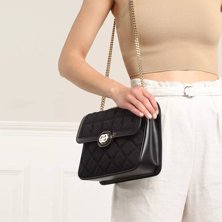 Gucci Crossbody bags Small Deco Shoulder Bag in zwart