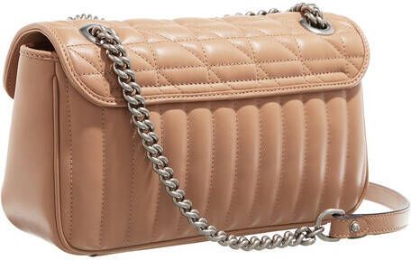 Gucci Crossbody bags Small GG Marmont Shoulder Bag Leather in fawn