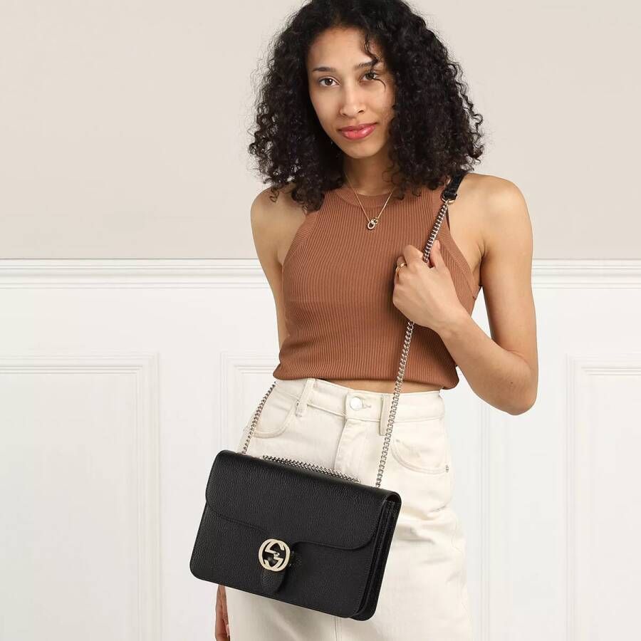 Gucci Crossbody bags Womens Leather Handbag in zwart