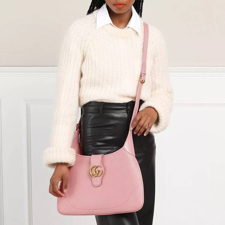 Gucci Hobo bags Large Aphrodite Shoulder Bag in poeder roze