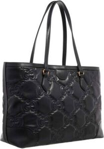 Gucci Shoppers GG Shopping Bag Leather in black
