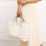 Borbonese Luna Bag Middle Stijlvolle schoudertas voor de moderne vrouw Beige Dames - Thumbnail 1
