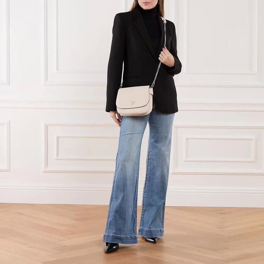 Guess Witte Synthetisch Leren Shopper Tas Beige Dames - Foto 4