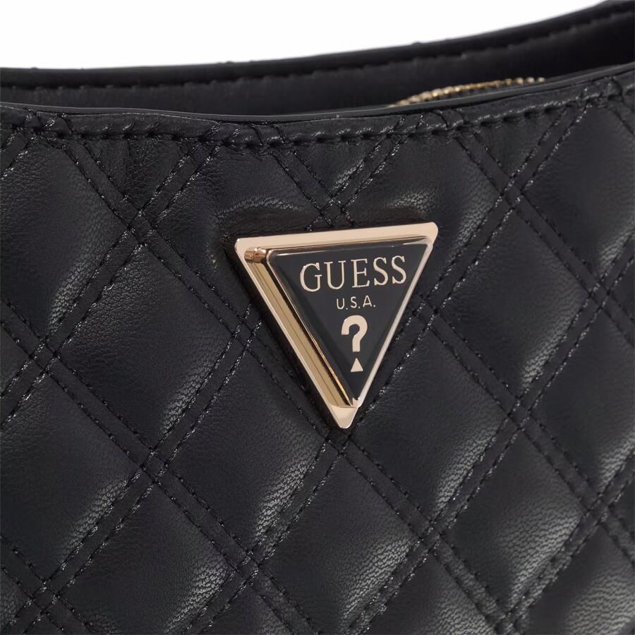 Guess Elegante zwarte schoudertas met gouden details Black Dames - Foto 3