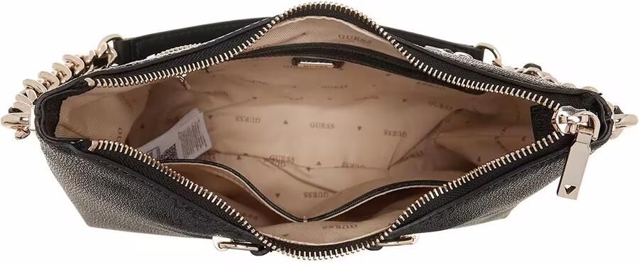 Guess Elegante zwarte schoudertas met gouden details Black Dames - Foto 3