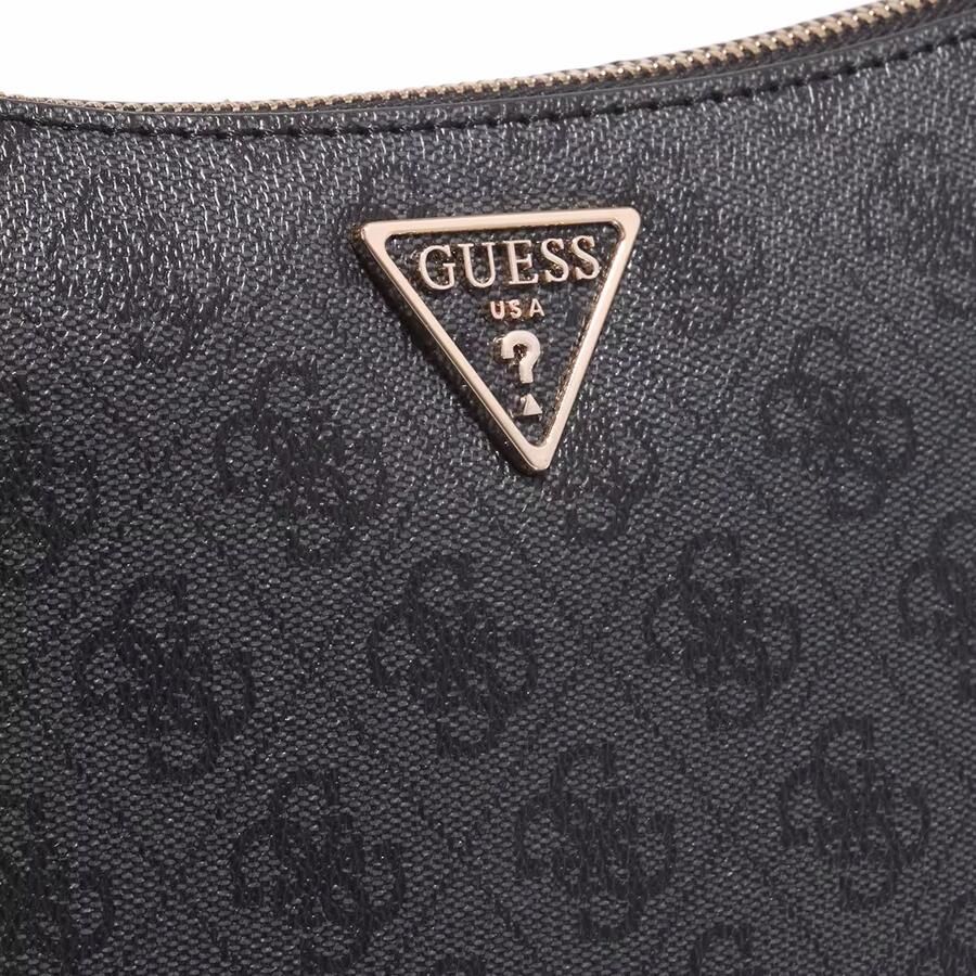 Guess Elegante Zwarte Schoudertas Klassiek Ontwerp Black Dames