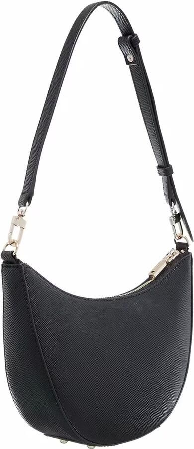 Guess Elegante zwarte handtas met gouden details Black Dames