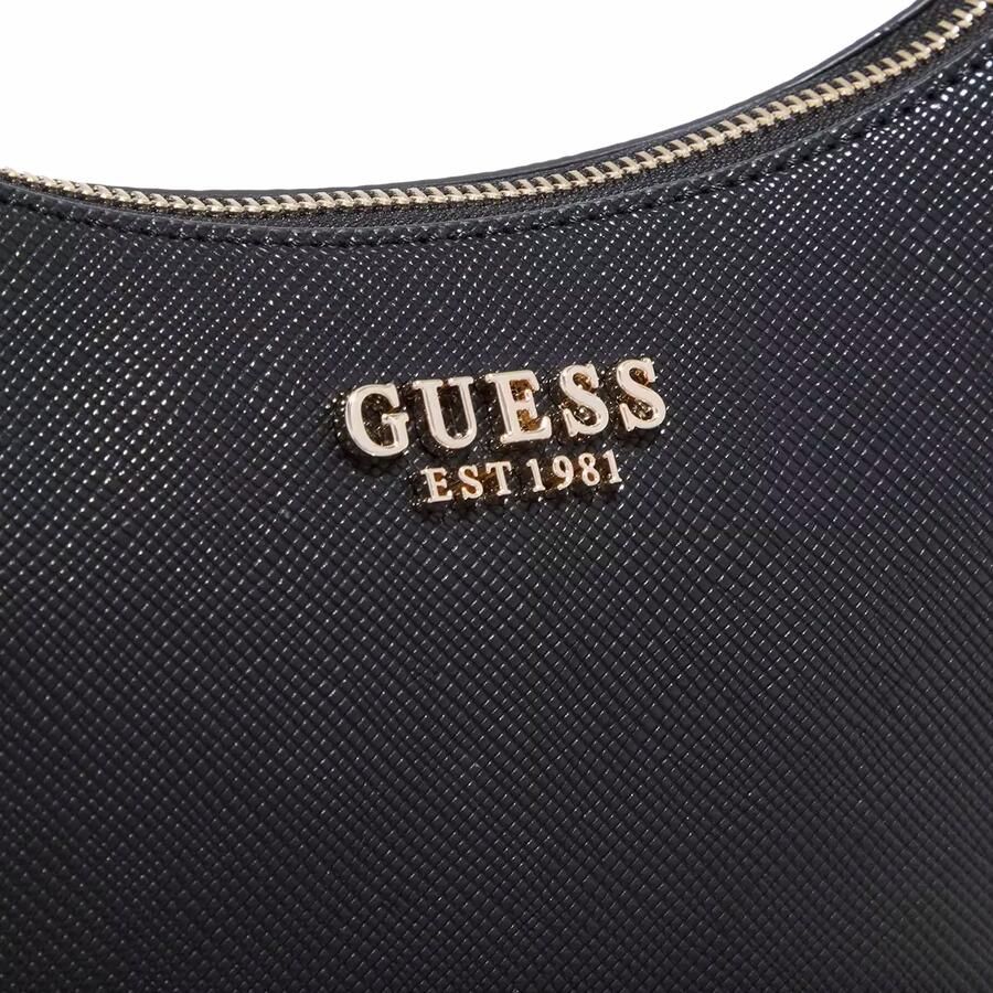 Guess Elegante zwarte handtas met gouden details Black Dames - Foto 2