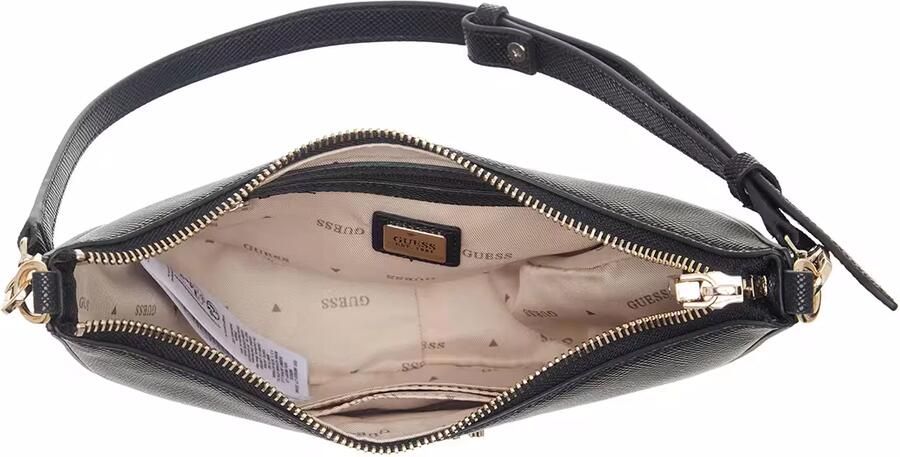 Guess Elegante zwarte handtas met gouden details Black Dames - Foto 3
