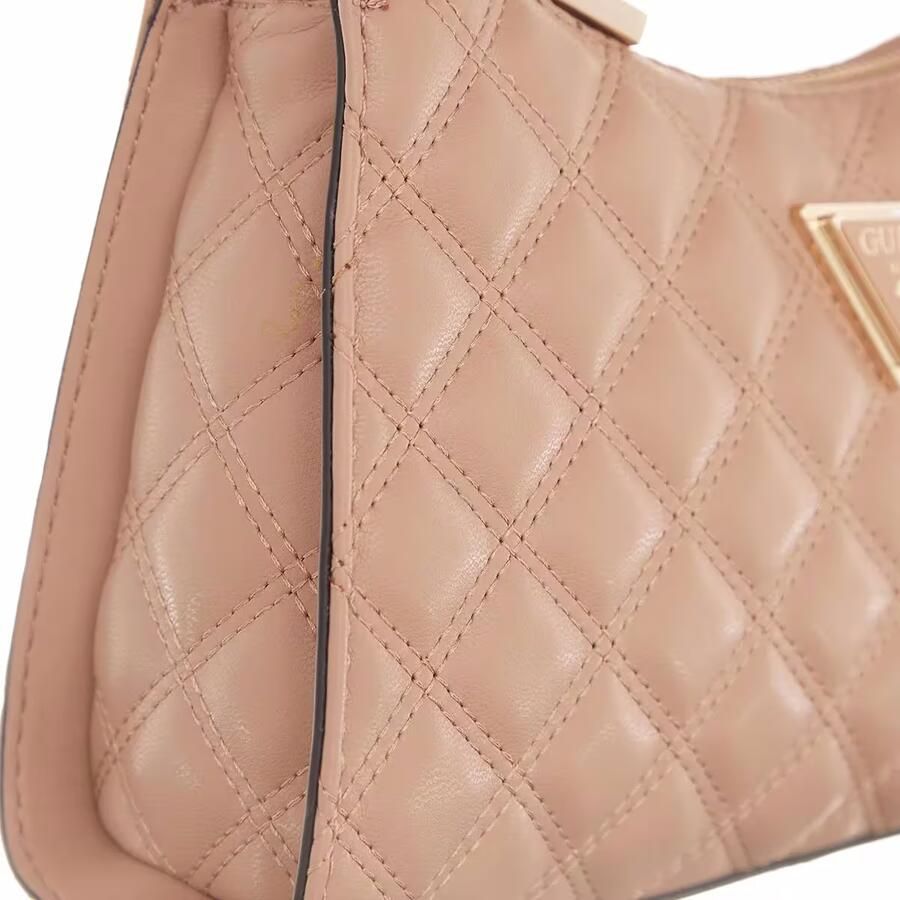 Guess Pochettes Giully Top Zip Shoulder Bag in beige
