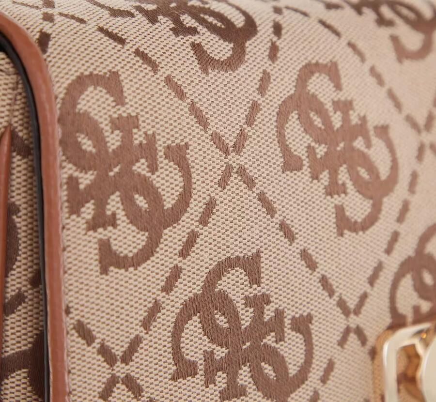 Guess Stijlvolle Schoudertas met Clip-sluiting Beige Dames - Foto 4