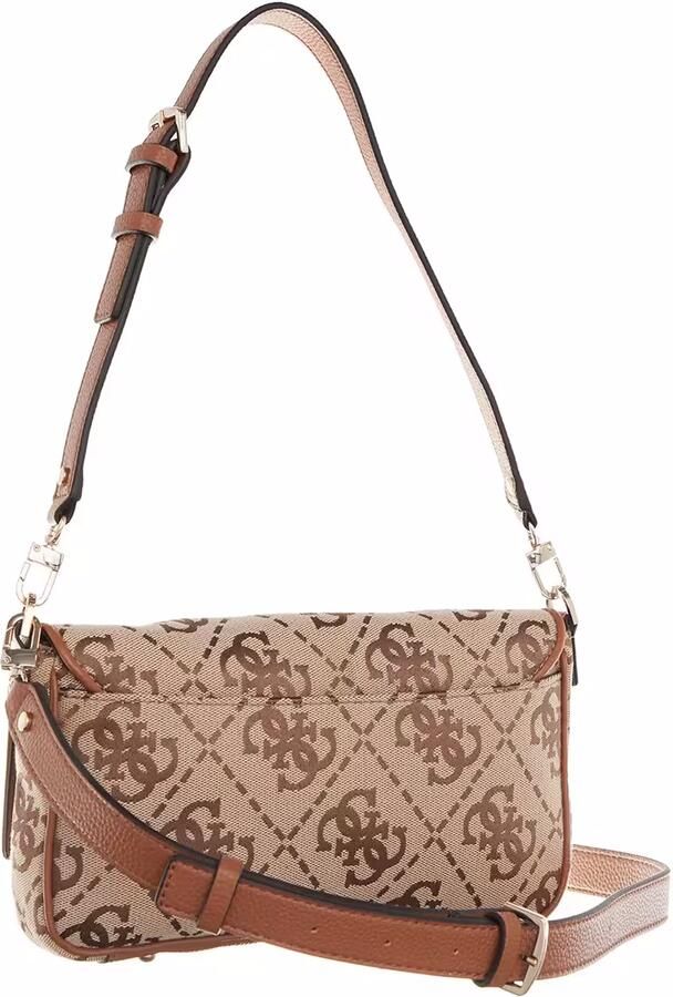 Guess Stijlvolle Schoudertas met Clip-sluiting Beige Dames - Foto 3
