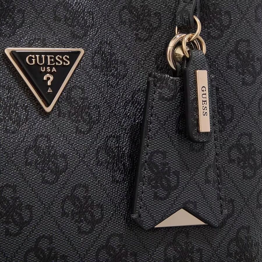 Guess Satchels Meridian Shoulder Satchel in donkergrijs