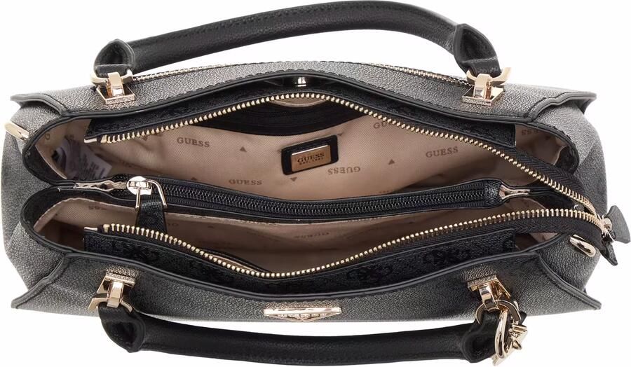 Guess Grijze Bedrukte Handtas met Ritssluiting Gray Dames - Foto 6