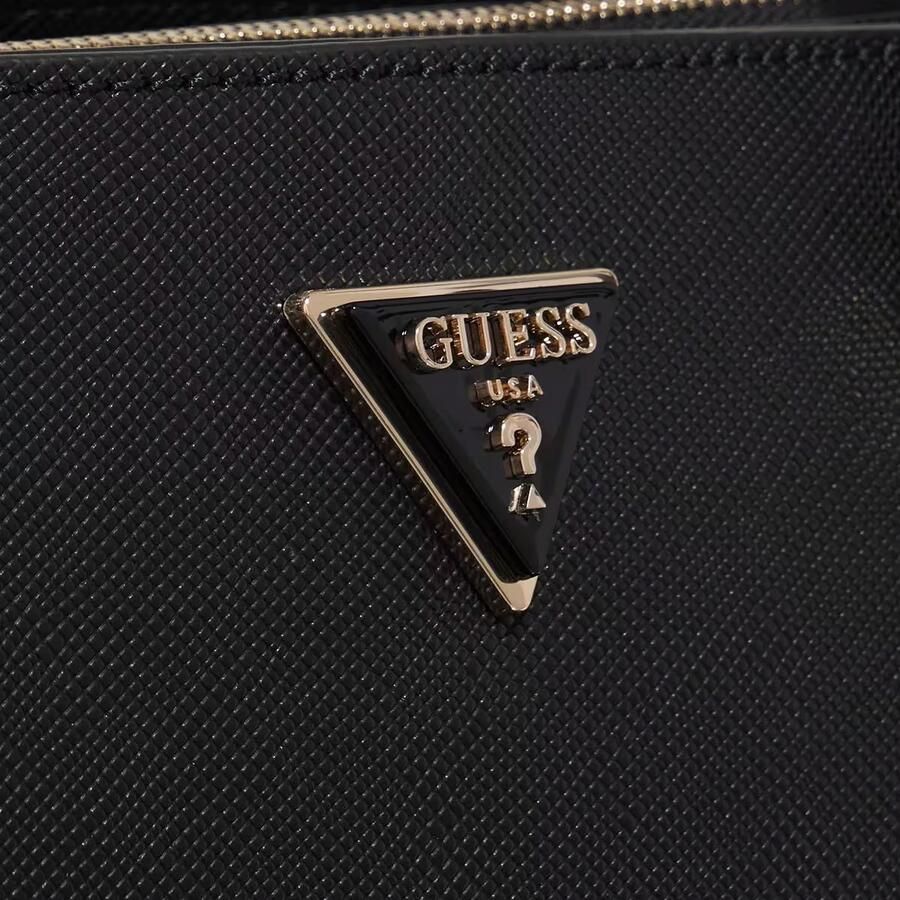 Guess Zwarte Schoudertas Handtas met Rits Black Dames - Foto 3