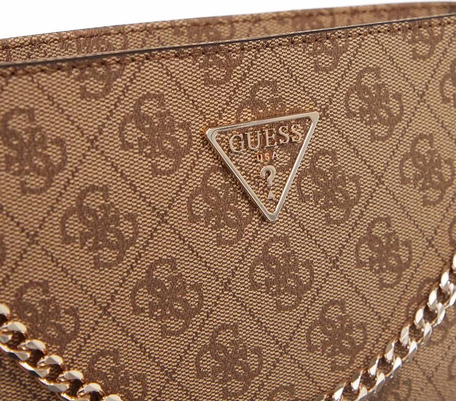 Guess Satchels Noelle Mini Top Zip Shoulder in bruin
