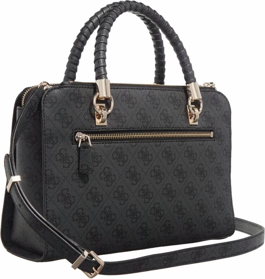 Guess Satchels Orlina Logo Society Satchel in donkergrijs