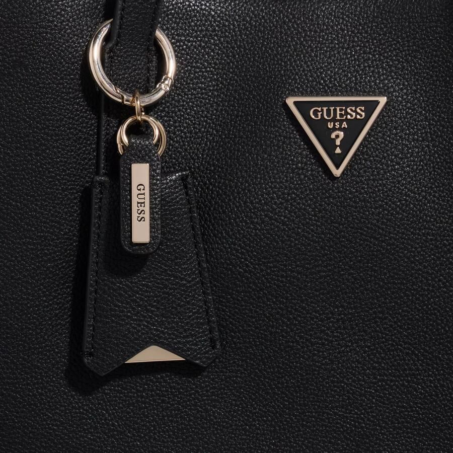 Guess Emiliya Zwarte Schoudertas Stijlvol en Duurzaam Black Dames
