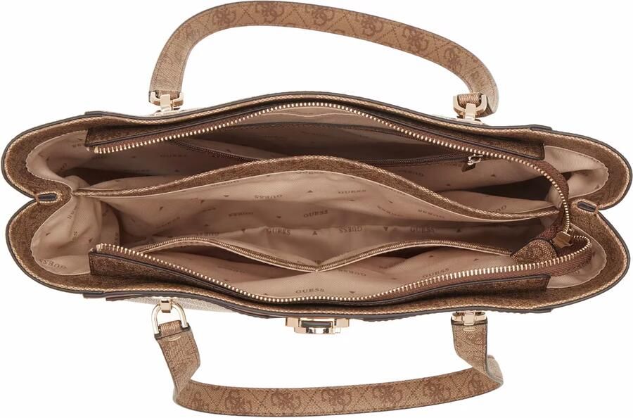 Guess Shoppers Orlina Logo Noel Tote in bruin