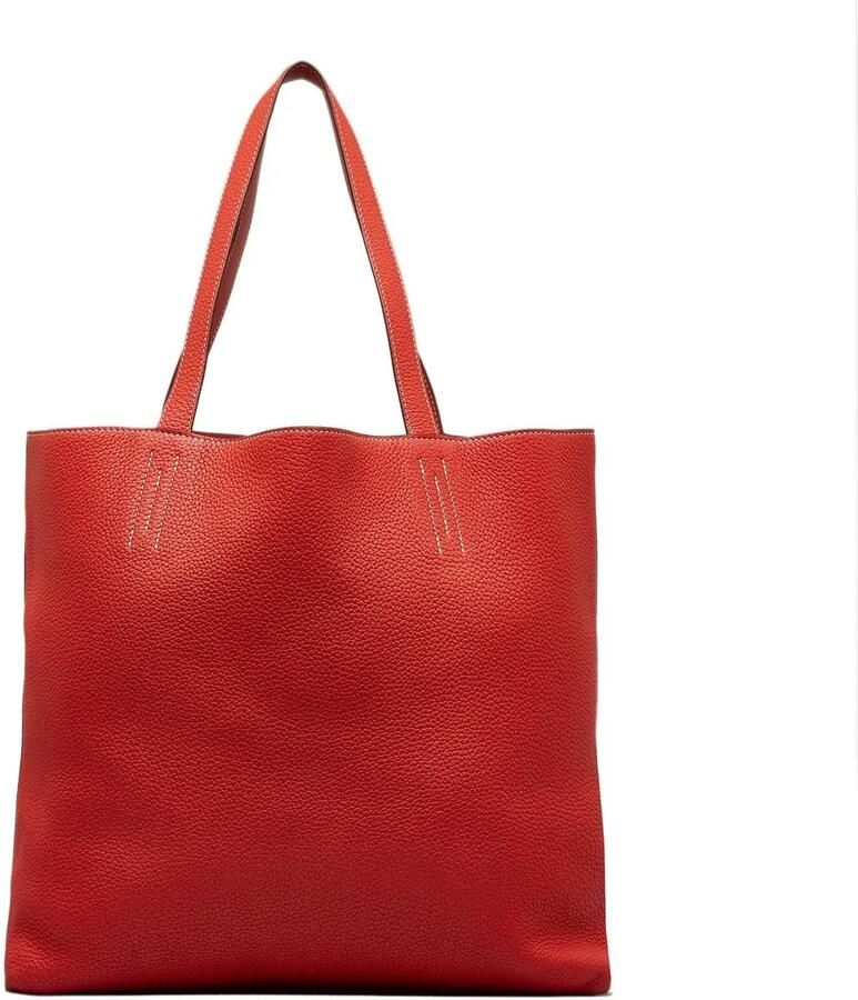 Hermès Shoppers 2014 Clemence Double Sens 36 in rood
