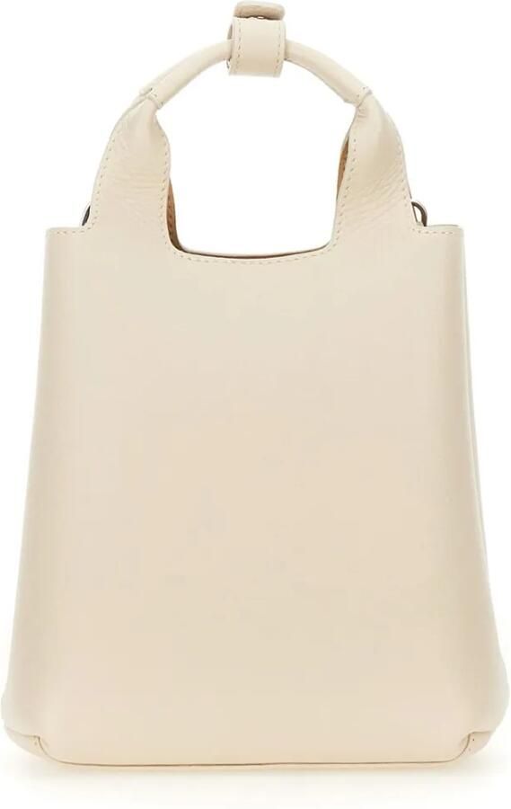 Hogan Shoppers & Totes "H" Mini Shopping Bag in beige