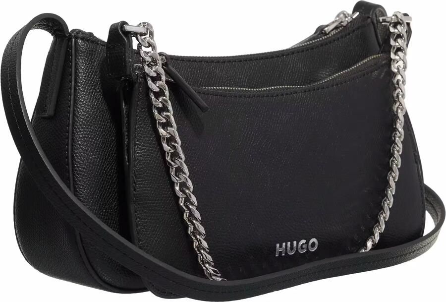 Hugo Boss Crossbody tas met ketting clutch Black Dames