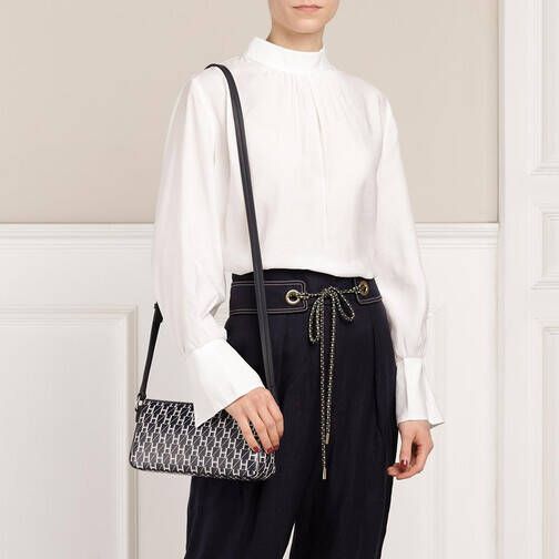 HUGO Schoudertas met all-over logo model 'Lexi Baguette'
