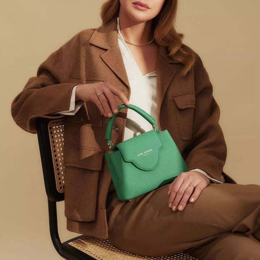 Isabel Bernard Crossbody bags Femme Forte Zola calfskin leather handbag in groen