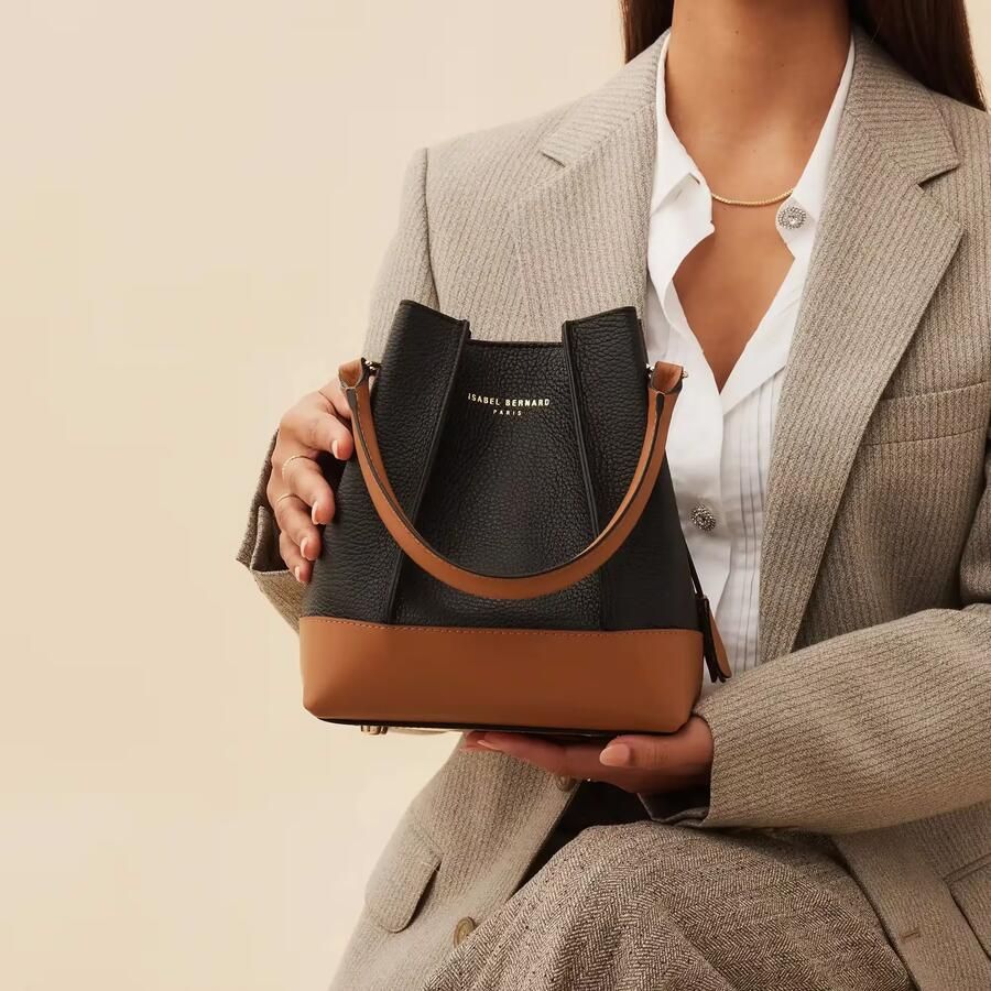 Isabel Bernard Crossbody bags Femme Forte Minette Handtasche in zwart