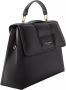 Isabel Bernard Satchels Femme Forte Lacy Black Calfskin Leather Handbag in zwart - Thumbnail 1
