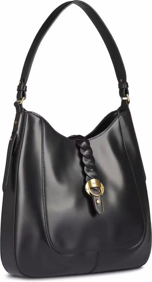Isabel marant Crossbody bags Black Hobo Bag With Braided Detail And Adjustable in zwart