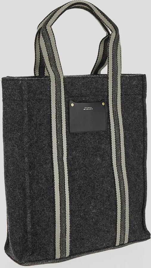 Isabel marant Shoppers & Totes Aruba Puebla Logo Patch Tote Bag in grijs