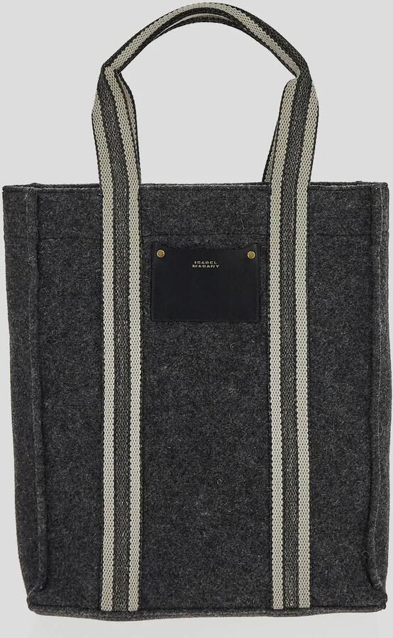 Isabel marant Shoppers & Totes Aruba Puebla Logo Patch Tote Bag in grijs - Foto 2
