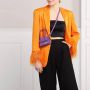 Jacquemus Paarse Mini Tas met Top Handvat Purple Dames - Thumbnail 2
