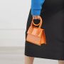 Jacquemus Crossbody bags Le Chiquito Noeud Bag in oranje - Thumbnail 1