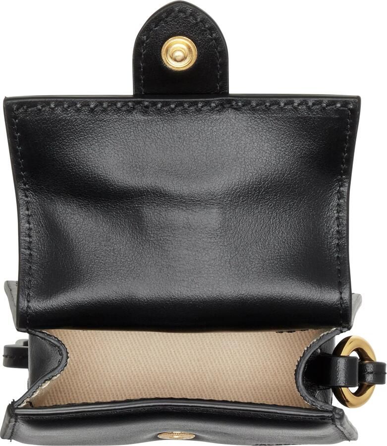 Jacquemus Zwarte leren polsband met magnetische sluiting Black Dames - Foto 3