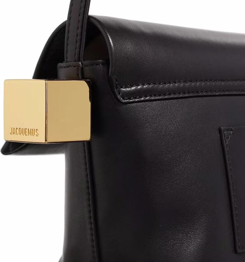 Jacquemus Geometrische leren schoudertas met stalen details Black Dames - Foto 2
