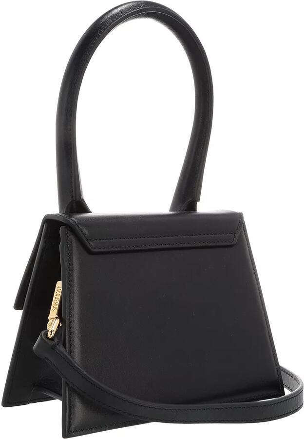 Jacquemus Shoppers & Totes Le Chiquito Moyen Top Handle Bag Leather in zwart - Foto 4
