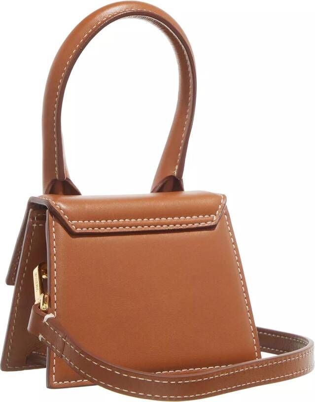 Jacquemus Totes Le Chiquito Top Handle Bag Leather in bruin