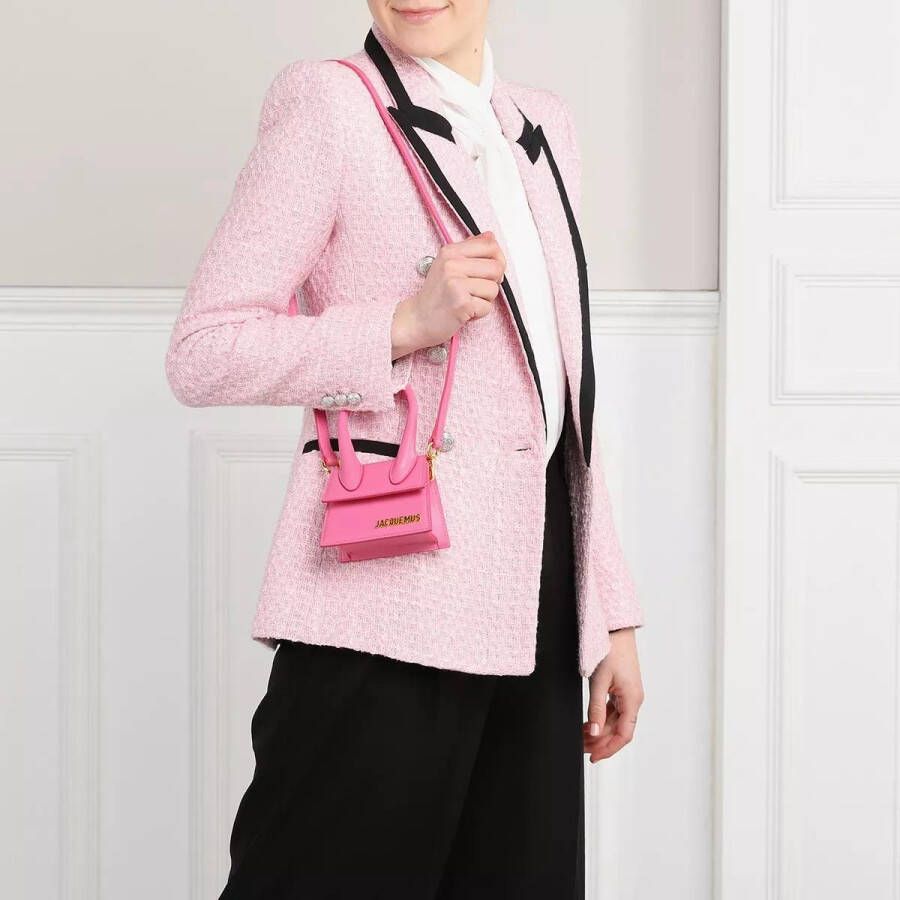 Jacquemus Totes Le Chiquito Top Handle Bag Leather in roze