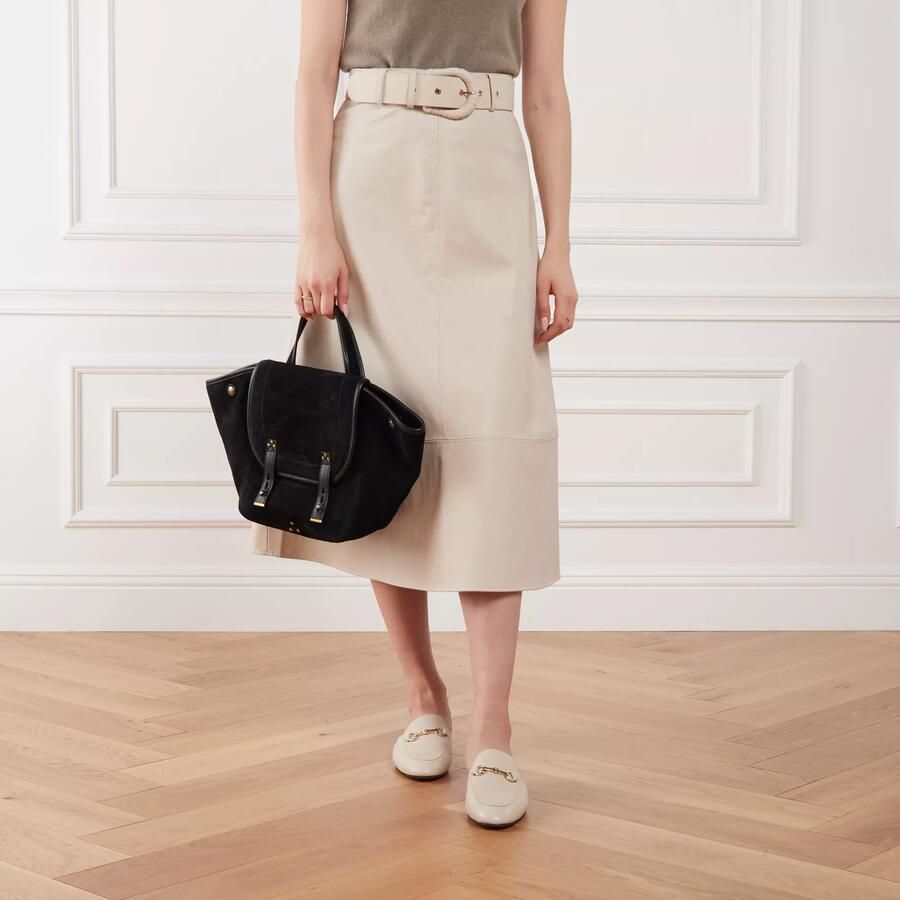 Jérôme Dreyfuss Zwarte Split Suède Mand Tas Black Dames